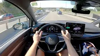 2025 VW Golf 8 R-Line 1.5 eTSI 150 PS | Chill POV Drive with Fuel Consumption Test