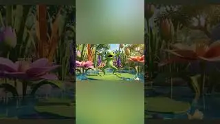 🐸💚 #nurseryrhymes #kidssongs #gummybear #ytshorts #gracie #frog #dance