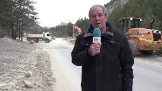 Travaux entre Val-des-Pr&eacute;s et N&eacute;vache suite aux coul&eacute;es de boue