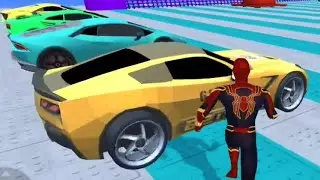 Car Stunt lite - Super Hero Mode 3 Mega Ramp Car Dengarous Sky Truck GamePlay level 1-3