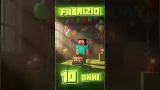 Video invito di compleanno a tema Minecraft | Modello animato personalizzabile.