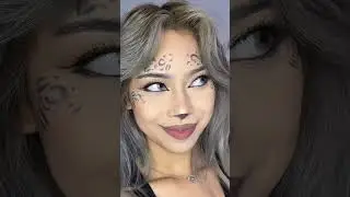halloween leopard print makeup