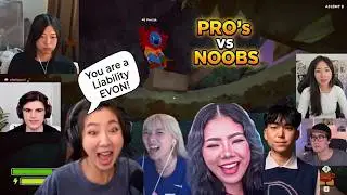 PRO's vs NOOBS Kkatamina Foolish Janet & Ryan Stomp the Noobs by Miles Fuslie Calls EVON a Liability