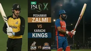 PSL 2025 | Peshawar Zalmi vs Karachi Kings | Real Cricket 24 Gameplay