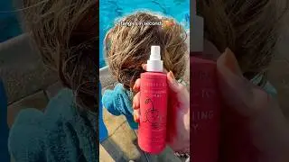 #tangles ? gone in seconds🍒 #allnatural #cleaningredients #detangler #haircare #smellssogood #hair