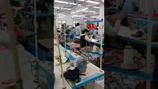 The sewing department of our garment factory.