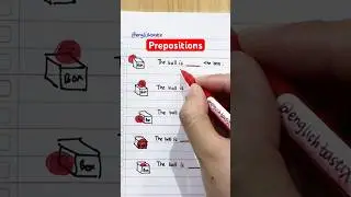 Where is the ball⁉️ #preposition #learnenglish #english #spokenenglish #englishtips #englishgrammar