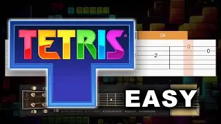 Tetris - Main Theme - EASY Guitar tutorial (TAB AND CHORDS)