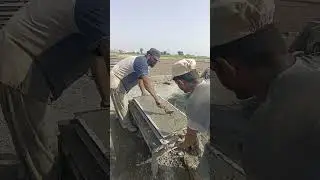Concrete Slab Casting &ndash; Real Site Process#SiteWork #ConcreteBuild #SlabMaking #Shorts