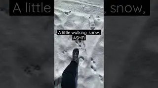 #shorts #asmr #walkingasmr #snowasmr #walking #snow
