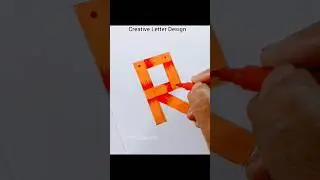 Creative R letter #shorts #nvcalligraphy #alphabet #lettering #creative
