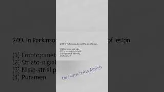 Physiotherapy MCQ | Question 240 |