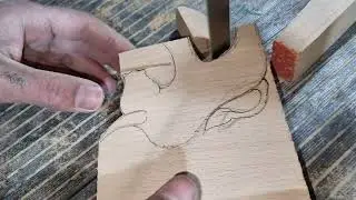 When a Sketch Becomes Wood Art ✨🪵