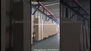 Aluminum solid panels/aluminum panel on the painting line.