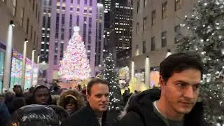 Christmas Eve🎄Rockefeller Center Manhattan New York 2024 #highlights #newyorkcity #rockefellercenter