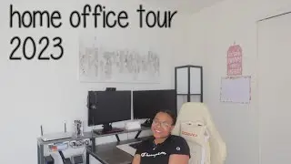 home office tour | wfh desk setup in 2023