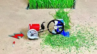 Top creative chaff cutter machine science project | part 55 chaff cutter with engine @srancreative