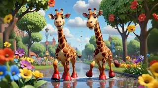 The Giraffe Who Wore Rain Boots 🦒👢 | Playful Nursery Rhyme for Kids