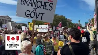 People fill the streets for 'No Kings' rally in Washington