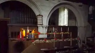 Cradled in a manger, meanly (tune 
