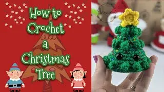 How to Crochet a Christmas Tree/Crochet for Beginners/Crochet Ornament