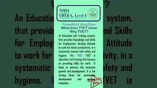 What does TVET mean Why TVET? #cbt #tvet#assessors #assessment #training