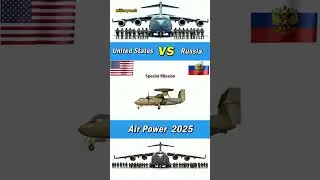 ⚔️ USA vs Russia | Air Power Comparison 2025 &ndash; Who Rules the Skies?#USAvsRussia #AirPower