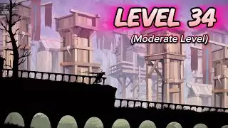 Ninja Arashi 2 Shadow's Return Level 34 &bull; No deaths &bull; 3 stars