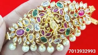 SMC 275 | Mini Chowker Cum BajuBandh #7013932993 #onegramgold #samanthasmanacreations