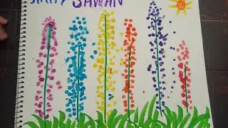 Ear bud painting by small Kids#HappySawan#SmallKidsPlayScjool