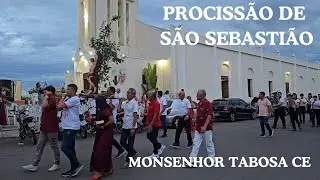 PROCISSÃO DE SÃO SEBASTIÃO PADROEIRO DE MONSENHOR TABOSA - JANEIRO DE 2026
