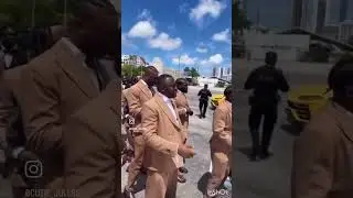 Davido in Tom ford wedding suit arriving the venue with his lambo