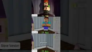 Minecraft Mini vs Steve vs Alex Verison 😂 #shorts