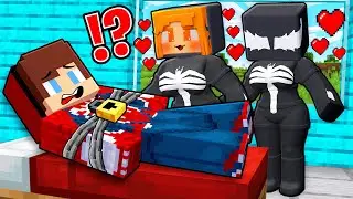 JJ SPIDER MAN trapped VENOM GIRLS! LOVE STORY in Minecraft - Maizen