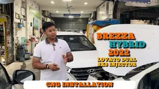 Brezza 2022 Hybrid Lovato Dual 8 Injector CNG Installation 