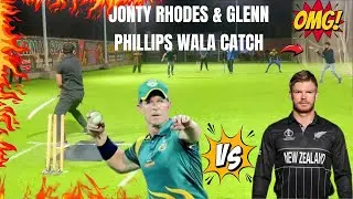 Jonty Rhodes in Indoor Cricket Match | Great Fielding Master Jonty Rhodes |