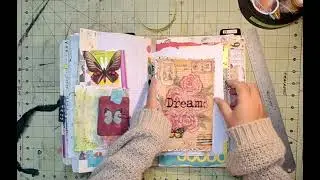 Bright Grungy Journal flip through.   Back to my grungy roots.  