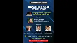 Release Event: Report in Hindi on 'Mapping Chinese Footprints and Influence Operations in India'