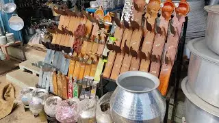 Indian Traditional kitchen organic soap stone, brass, bronze cast iron,copper collection Palm leaf