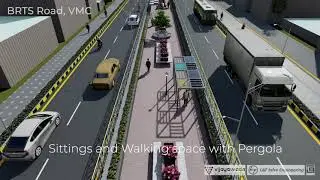 3D Walkthrough Animation by Graphii9 Solutions for BRT Road, Urban Street Design Project