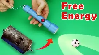 How to make Flashlight - Creative Ideas With Motor DC
