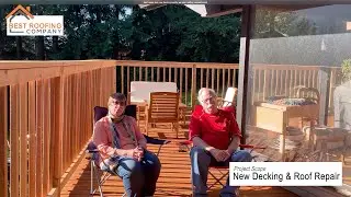 New decking and roof repair in Seattle, WA by Best Roofing Company.