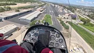 Gyroplane short landing technique. Airspeed, sink rate and flare timing