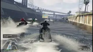 GTA 5 Boat Racing Mission Gameplay  Epic Ocean Race Challenge in Grand Theft Auto V