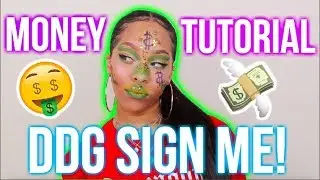 DDG & DESHAE SIGN ME!! || MONEY MAKEUP TUTORIAL💸💚