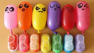 Making Crunch Slime with Balloon_ Most Satisfying Slime Video★ASMR★_ASMR_BalloonSlime(