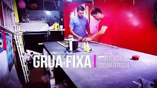 GRUA FIXA DE PALITOS (GUINDASTE) - RESIST&Ecirc;NCIA DOS MATERIAIS