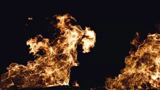 Cinematic Fire VFX Background - Intense Burning Flames 4K