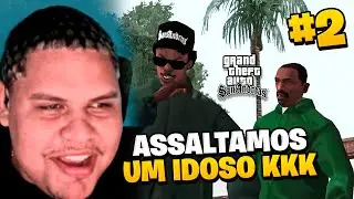ENTRAMOS NA CASA DO COROA VETERANO - JMDECK JOGANDO GTA SAN ANDREAS #2