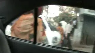 Beggar with baby at Shivananda circle, Bangalore, India